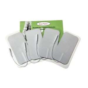 White Foam Electrodes Rectangle - 2” X 4”